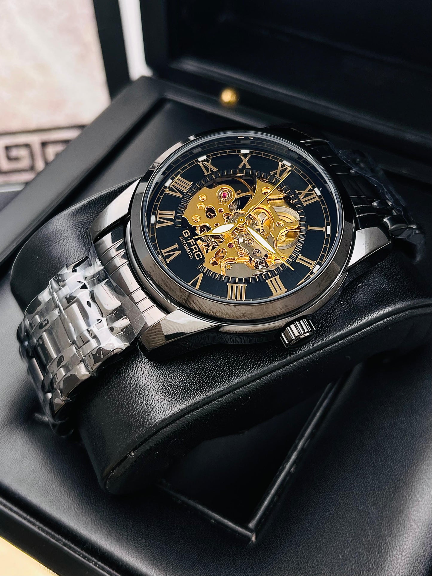 ⌚ Reloj G Force Automático – Elegancia Clásica con Números Romanos