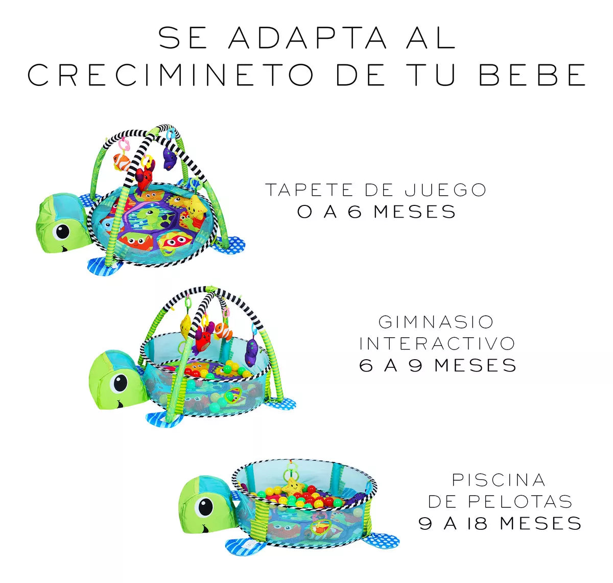 🍼 Gimnasio Infantil Todo en Uno – Juego, Estimulación y Diversión con Pelotas Incluidas
