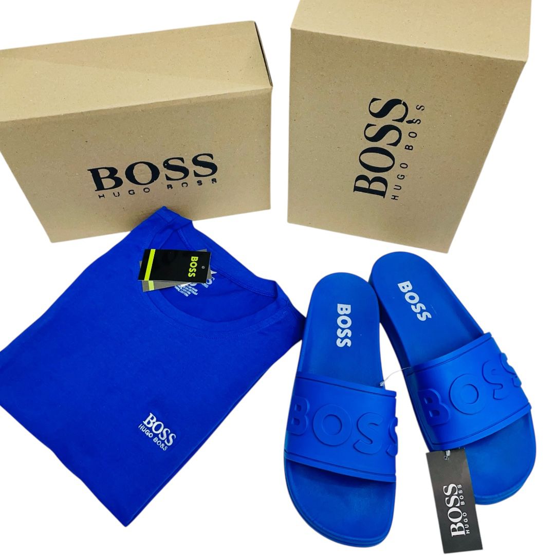 💼 Combo Hugo Boss – Camisa + Sandalias