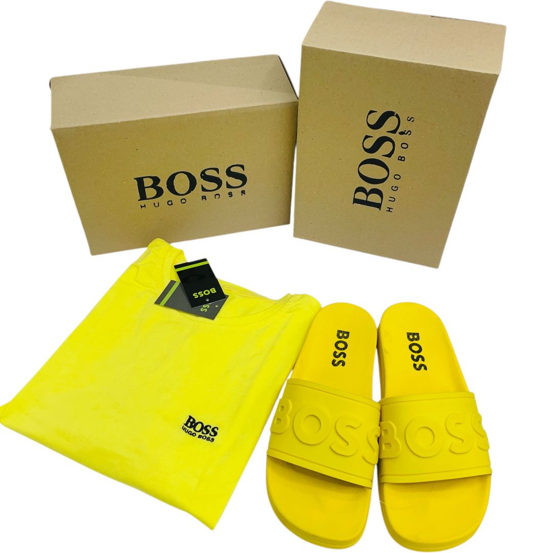 💼 Combo Hugo Boss – Camisa + Sandalias