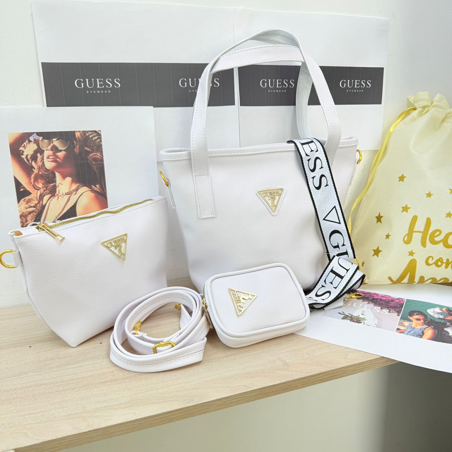💖 Trío de Bolsos Guess – Estilo y Elegancia en Cada Detalle 💖