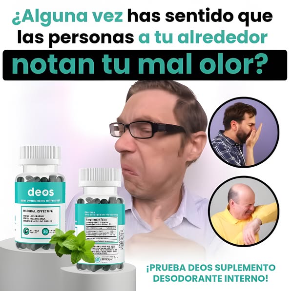 🌿 DEOS – Desodorante Corporal em Cápsulas