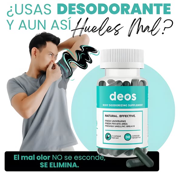 🌿 DEOS – Desodorante Corporal em Cápsulas