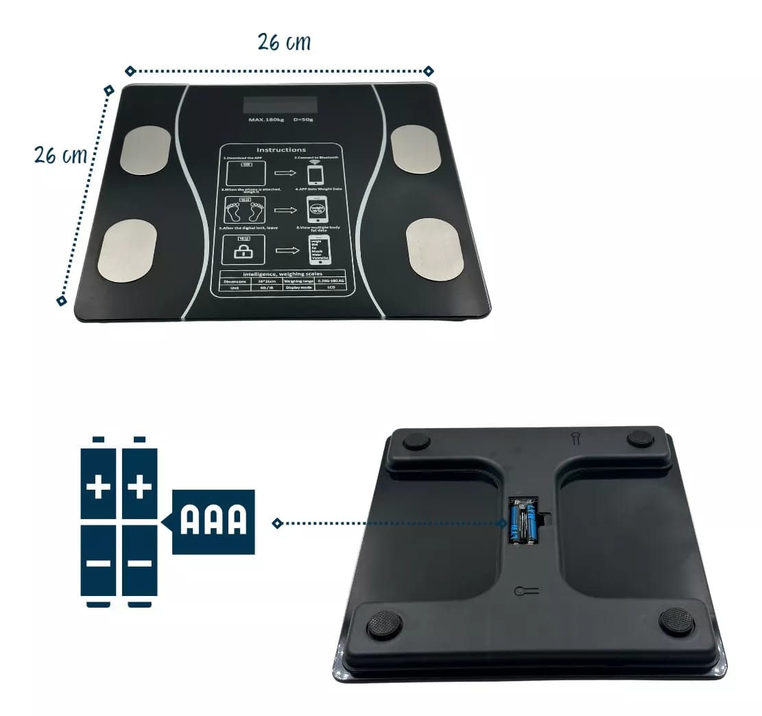 BASCULA INTELIGENTE BLUETOOTH