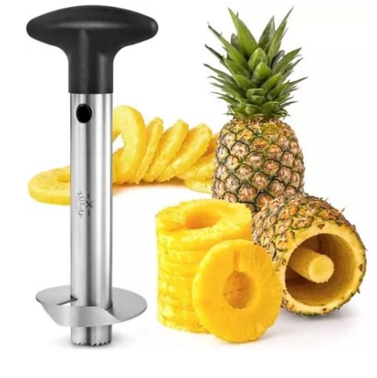 Pelador y Descorazonador de Piña – ¡Corta y Sirve en Segundos!🍍