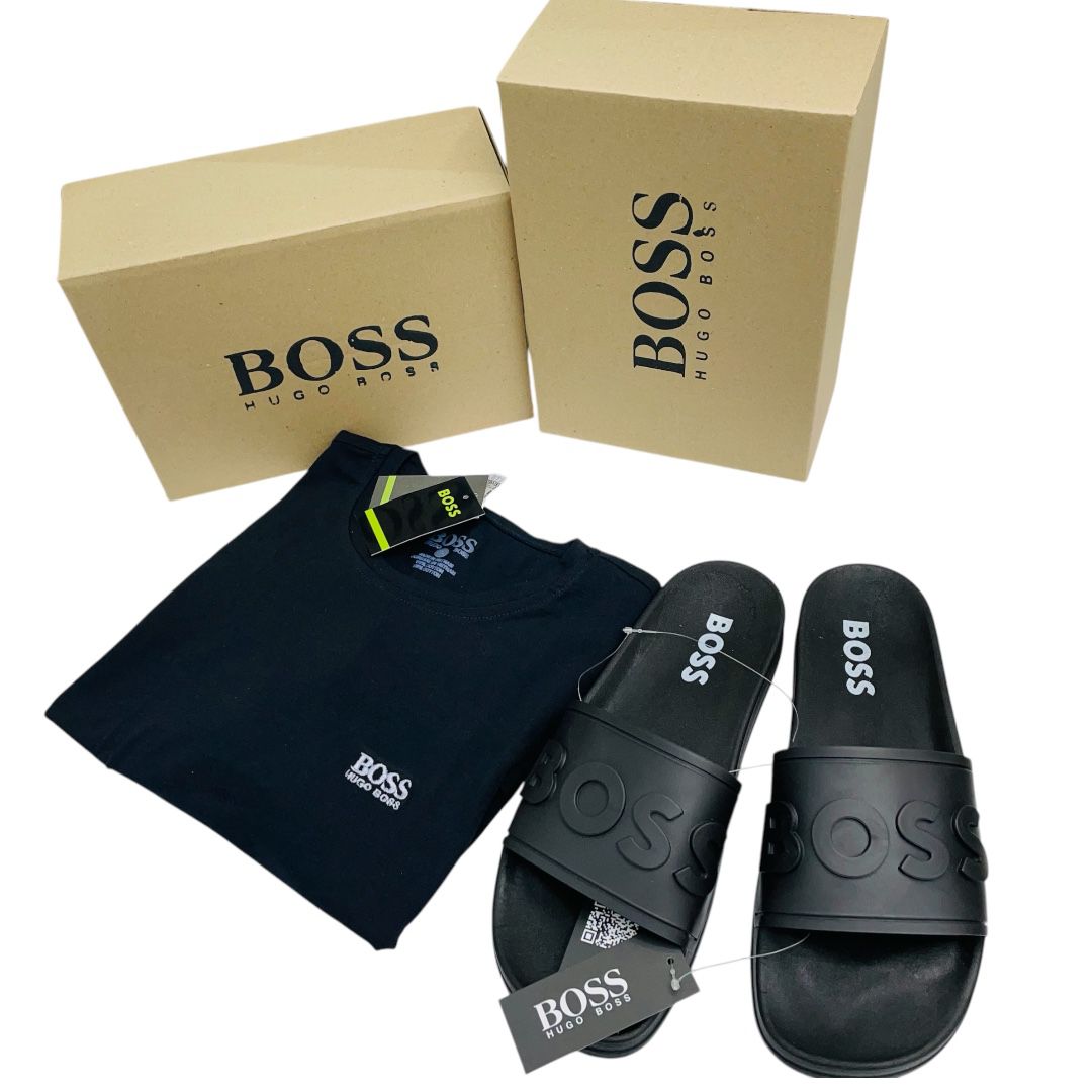 💼 Combo Hugo Boss – Camisa + Sandalias
