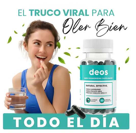 🌿 DEOS – Desodorante Corporal em Cápsulas