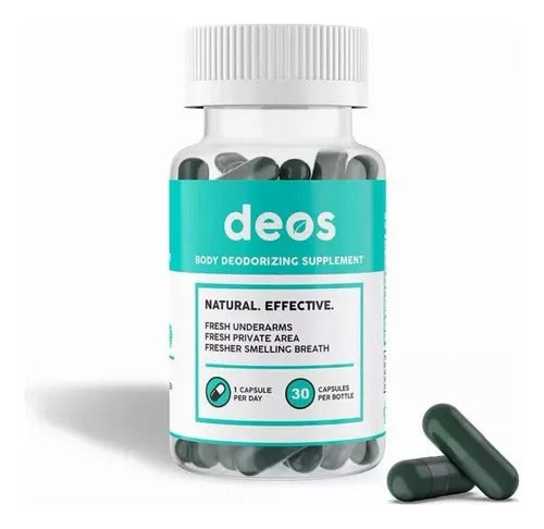 🌿 DEOS – Desodorante Corporal em Cápsulas