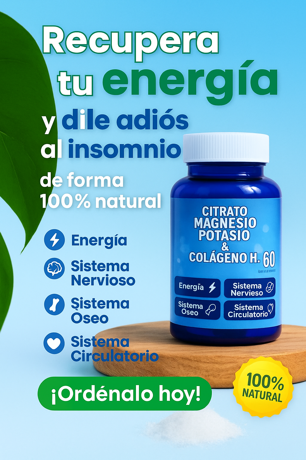 💊 Citrato Cápsulas – Magnesio, Potasio y Colágeno