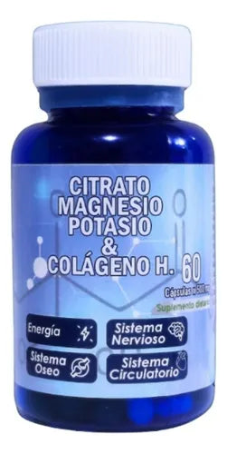 💊 Citrato Cápsulas – Magnesio, Potasio y Colágeno